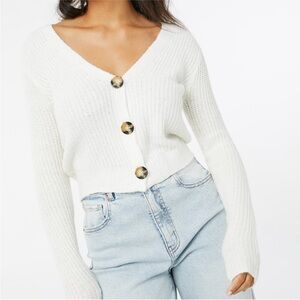 Ardene Button Up Knit Sweater